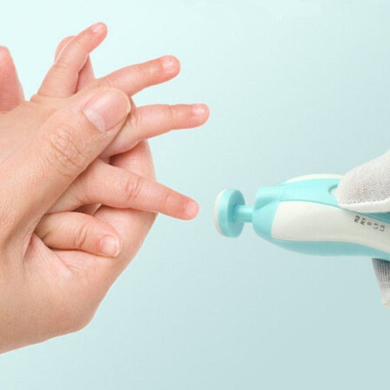 Anti-scratch Multifunctional Baby Electric Nail Polisher $9.08 Dana Fashion Color: Blue 3 heads Baby & Mother Describe: 1 Newborn and above. Use gentle but effective shaking to trim your nails safely. No cut! Will not harm the stratum corneum or the soft