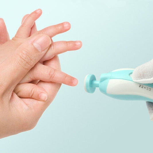 Anti-scratch Multifunctional Baby Electric Nail Polisher $9.08 Dana Fashion Color: Blue 3 heads Baby & Mother Describe: 1 Newborn and above. Use gentle but effective shaking to trim your nails safely. No cut! Will not harm the stratum corneum or the soft