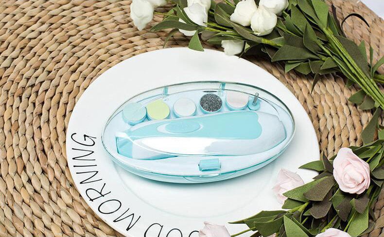 Anti-scratch Multifunctional Baby Electric Nail Polisher $9.08 Dana Fashion Color: Blue 3 heads Baby & Mother Describe: 1 Newborn and above. Use gentle but effective shaking to trim your nails safely. No cut! Will not harm the stratum corneum or the soft
