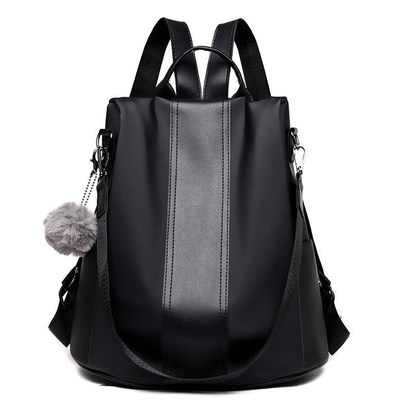 Anti-theft Double Nylon Large Capacity Casual Backpack $56.46 Dana Fashion Color: Black Women's Bags Product information: Pattern: solid color Lining texture: Polyester Color: black, khaki Processing Method: soft surface Outer bag type: Sandwich pocket Ac