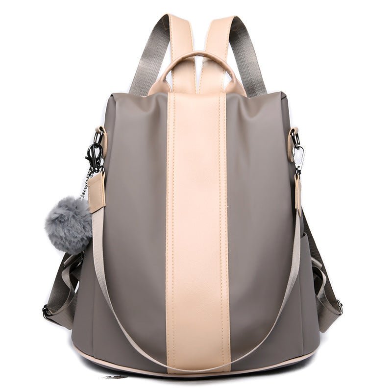 Anti-theft Double Nylon Large Capacity Casual Backpack $56.46 Dana Fashion Color: Khaki Women's Bags Product information: Pattern: solid color Lining texture: Polyester Color: black, khaki Processing Method: soft surface Outer bag type: Sandwich pocket Ac