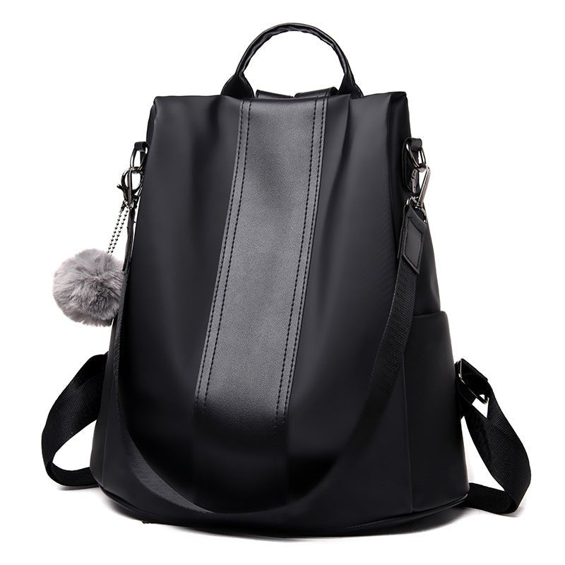 Anti-theft Double Nylon Large Capacity Casual Backpack $56.46 Dana Fashion Color: Black Women's Bags Product information: Pattern: solid color Lining texture: Polyester Color: black, khaki Processing Method: soft surface Outer bag type: Sandwich pocket Ac