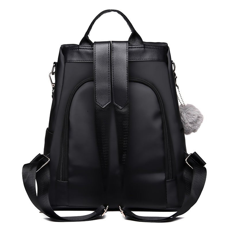 Anti-theft Double Nylon Large Capacity Casual Backpack $56.46 Dana Fashion Color: Black Women's Bags Product information: Pattern: solid color Lining texture: Polyester Color: black, khaki Processing Method: soft surface Outer bag type: Sandwich pocket Ac