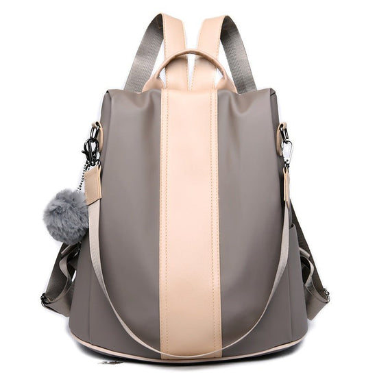 Anti-theft Double Nylon Large Capacity Casual Backpack $56.46 Dana Fashion Color: Black Women's Bags Product information: Pattern: solid color Lining texture: Polyester Color: black, khaki Processing Method: soft surface Outer bag type: Sandwich pocket Ac