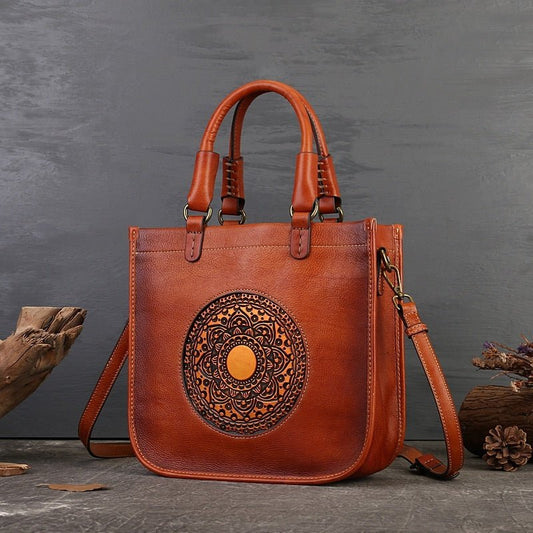 Artistic Chinese Style Shoulder Bag Crossbody New Fashionable All-match Women's Handbag $149.99 Dana Fashion Color: Brown Women's Bags Product information: Lining texture: Polyester Applicable scenarios: Daily matching Color: Brown Outer bag type: Sandwic