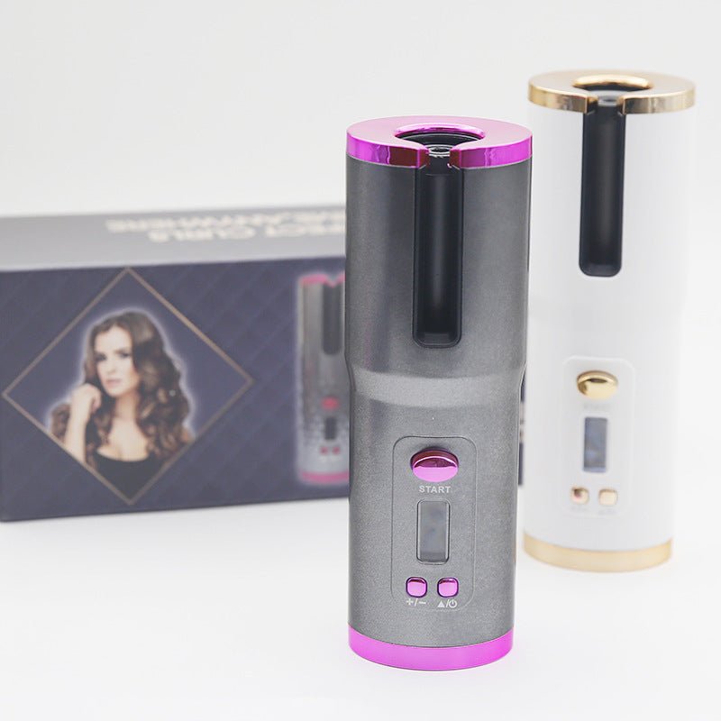 Automatic Curler Wireless Portable USB Charging Curler $45.99 Dana Fashion Color: Grey Model: USB Beauty Tools Product information: Product category: curling iron Applicable hair type: dry hair Heat conductor material: tourmaline ceramic Diameter of heat