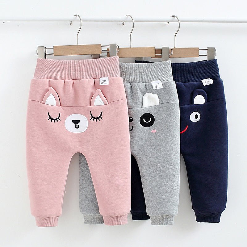 Autumn and winter cartoon butt pants $40.60 Dana Fashion Color: Grey Size: 100cm Baby Clothing Element cartoon, cute, trendy fan Fabric name Cotton Main fabric composition: cotton Main fabric ingredient content 84 (%) Waist waist Pants placket rubber band