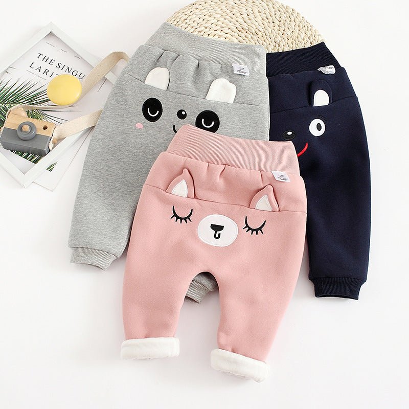 Autumn and winter cartoon butt pants $40.60 Dana Fashion Color: Grey Size: 100cm Baby Clothing Element cartoon, cute, trendy fan Fabric name Cotton Main fabric composition: cotton Main fabric ingredient content 84 (%) Waist waist Pants placket rubber band