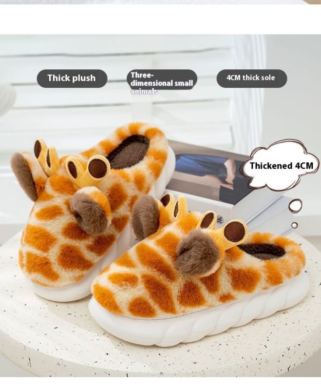 Autumn And Winter Home Velvet Thick Bottom Anti Slip Cotton Slippers $39.99 Dana Fashion Color: Yellow Size: 36or37 Women's shoes Overview: Unique design, stylish and beautiful. Good material, comfortable feet. A variety of colors, any choice. Specificati