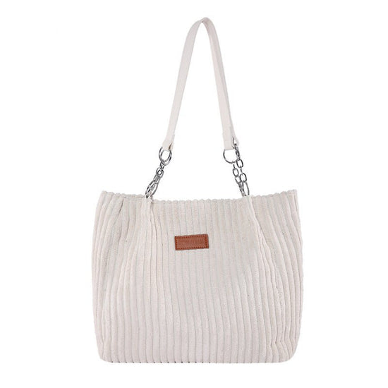 Autumn And Winter Large Capacity Tote Bags For Women $26.02 Dana Fashion Color: Beige Women's Bags Product information: Lining texture: polyester cotton Applicable scenarios: Daily matching Color: creamy-white, black, khaki, Green Outer bag type: Sandwich