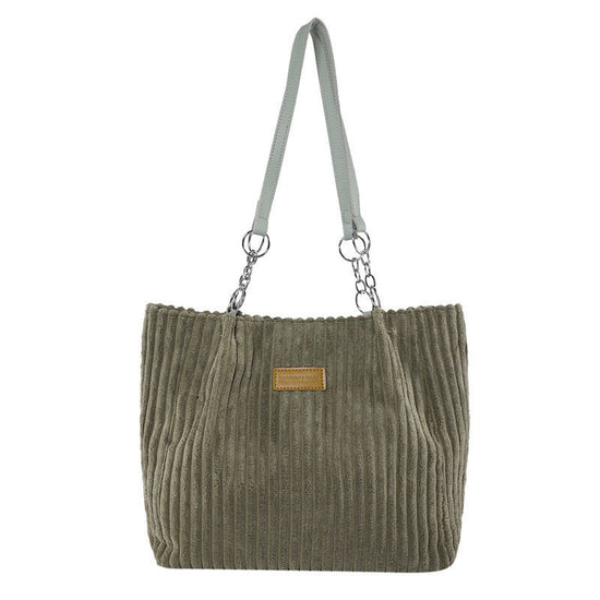 Autumn And Winter Large Capacity Tote Bags For Women $26.02 Dana Fashion Color: Green Women's Bags Product information: Lining texture: polyester cotton Applicable scenarios: Daily matching Color: creamy-white, black, khaki, Green Outer bag type: Sandwich