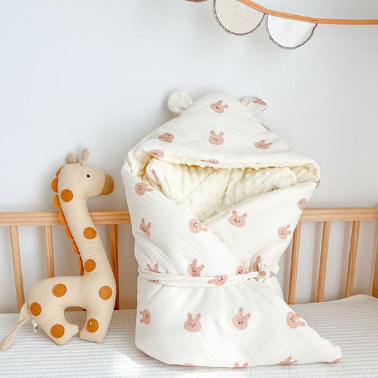 Autumn And Winter Thickened Baby Cotton Wrinkled Beanie Velvet Quilt $51.60 Dana Fashion Color: Pink rabbit Baby Clothing Product information: Product category: hug quilt Fabric: pure cotton Filling: polyester cotton Pattern: animals, cartoons, avatars, f