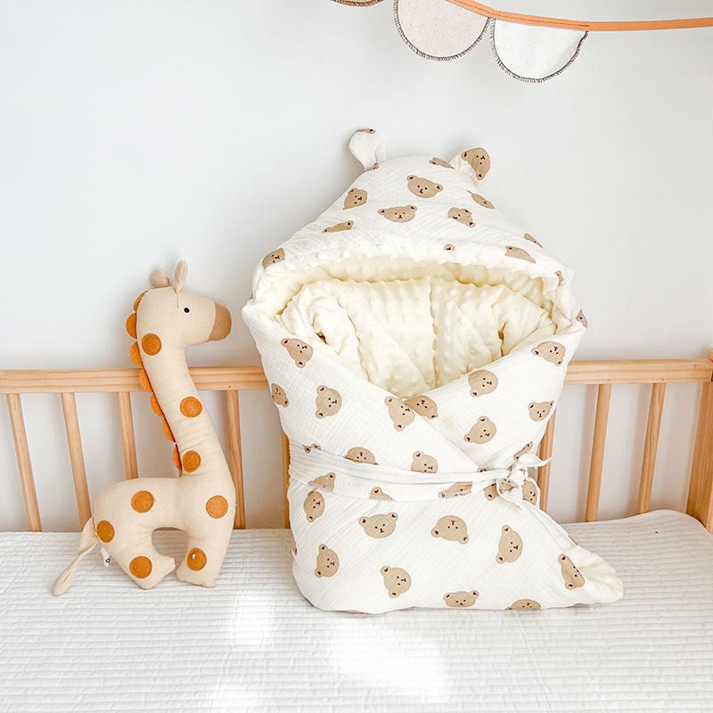 Autumn And Winter Thickened Baby Cotton Wrinkled Beanie Velvet Quilt $51.60 Dana Fashion Color: Little bear head Baby Clothing Product information: Product category: hug quilt Fabric: pure cotton Filling: polyester cotton Pattern: animals, cartoons, avata