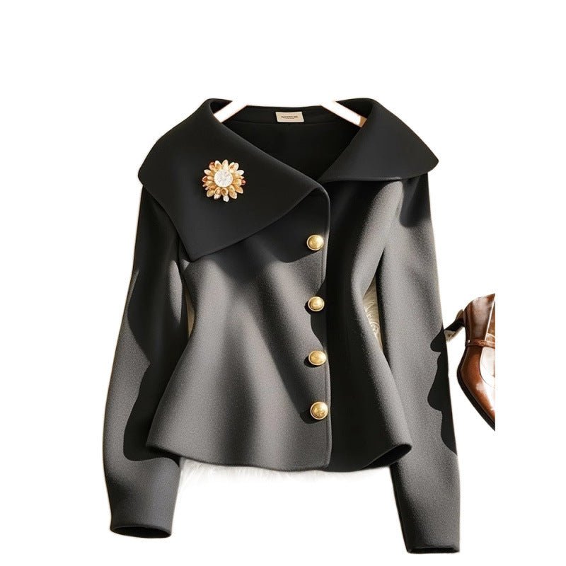 Autumn Fashionable Stylish Waist-controlled Top $59.00 Dana Fashion Color: Black Size: L Women's clothing Product information: Color: Black Sleeve type: regular sleeve Size: M 35.00kg-47.50kg,L 48.00kg-57.50kg,XL 58.00kg-67.50kg Version: Regular Applicabl