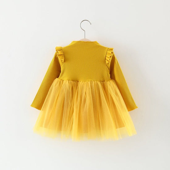 Autumn Girl Princess Dress Baby Girl Skirt Gauze Girl Children 0-1-2-3 Years Old Baby Girl Dress $23.47 Dana Fashion Color: yellow Size: 80cm Baby Clothing Product information: Style: Korean Fabric name: cotton Skirt category: dress Suitable age group: in
