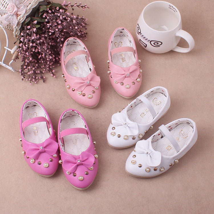 autumn new baby single shoe Korean version of female baby shoes fashion pearl water drill wholesale $25.82 Dana Fashion Color: Pink Size: 21 Baby & Mother 1