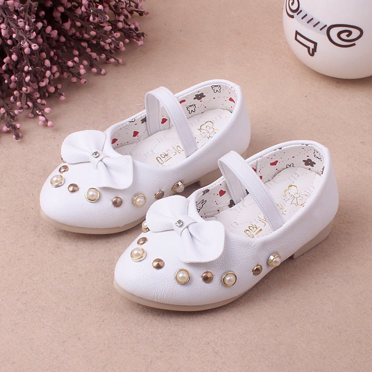 autumn new baby single shoe Korean version of female baby shoes fashion pearl water drill wholesale $25.82 Dana Fashion Color: White Size: 21 Baby & Mother 1