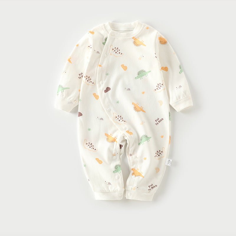 Autumn Thin Baby Pajamas And Baby Onesies $15.00 Dana Fashion Color: Cartoon dragon Size: 59cm Baby Clothing Product information: Full grade: Class A Fabric name: Cotton Suitable seasons: spring and autumn, winter, spring, autumn Suitable age: newborns (0