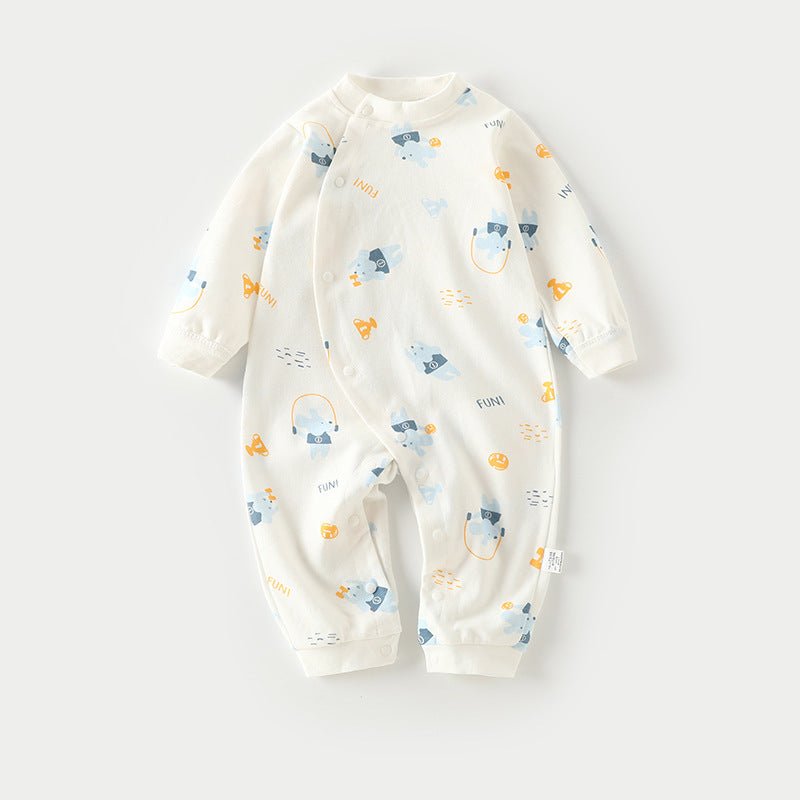 Autumn Thin Baby Pajamas And Baby Onesies $15.00 Dana Fashion Color: Little mouse Size: 59cm Baby Clothing Product information: Full grade: Class A Fabric name: Cotton Suitable seasons: spring and autumn, winter, spring, autumn Suitable age: newborns (0~1