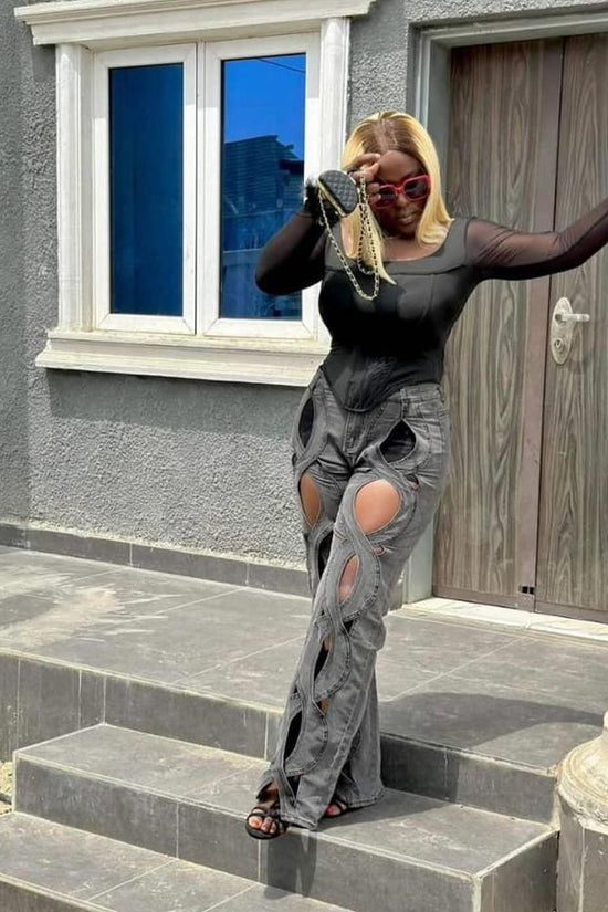 Casual Love Twist Jeans For Women