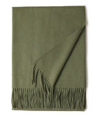 New Solid Color Wool Long Beard Warm Tassel Scarf Thick - DanaFashionstore