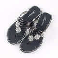Flip-Flops Women's Slippers Diamond Rhinestones Phnom Penh Beach Shoes - DanaFashionstore