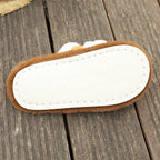Fluffy Slippers Cross Strap Stitching Warm Casual Platform Slippers - DanaFashionstore