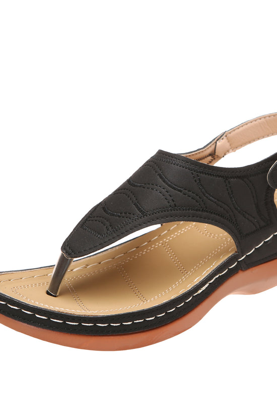 Summer Shoes Roman Retro Style Clip Toe Sandals Women Ankle Buckle Shoes