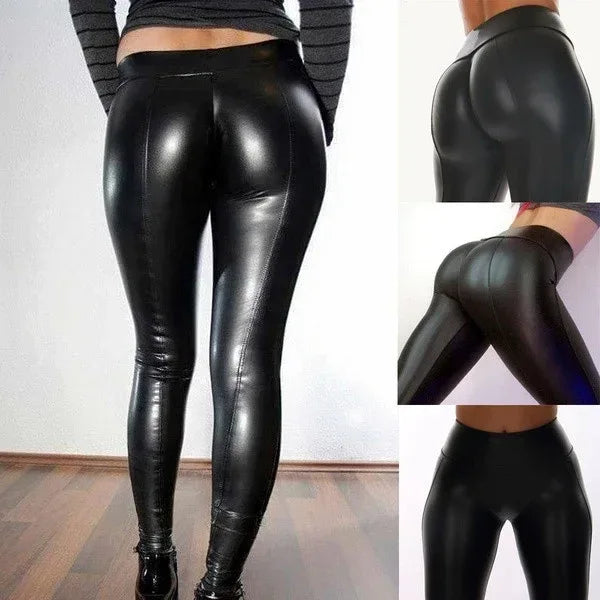 Pu Yoga Leggings Exercise Fitness Pants Women - DanaFashionstore