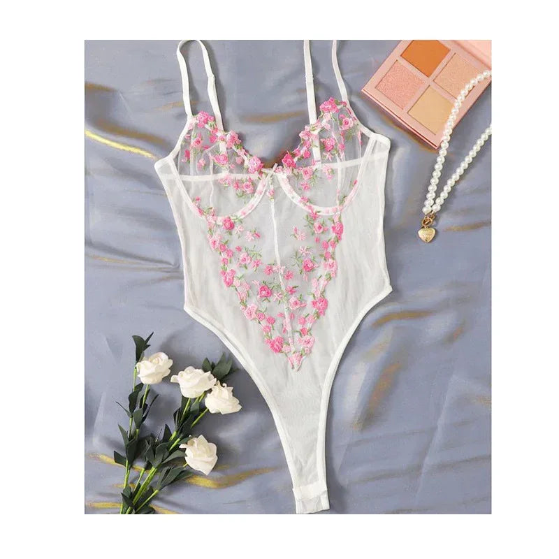 Lace Ladies Embroidered Heavy Industry Floral Underwear - DanaFashionstore