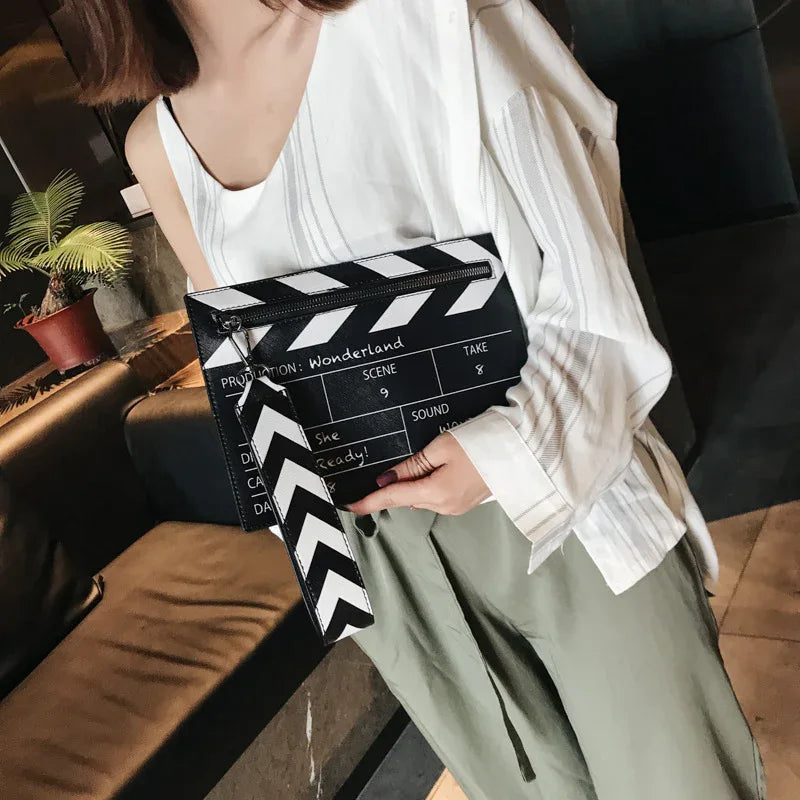Movie Prop Design Pu Leather Casual Women's Clutch Envelope Bag Women Shoulder Bags Crossbody Messener Bag - DanaFashionstore