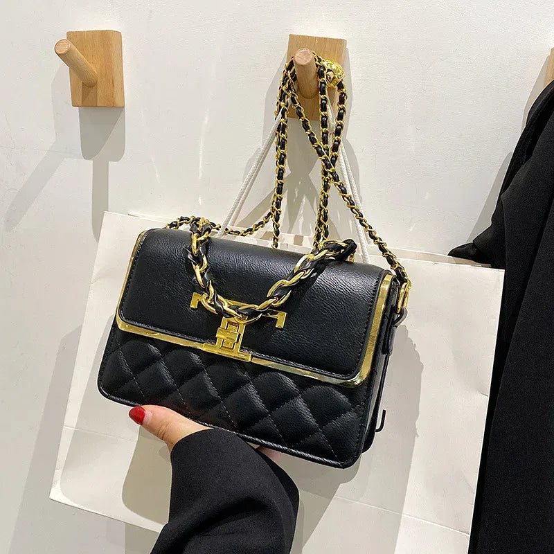 Diamond Chain Handbag Elegant Graceful Shoulder Bag - DanaFashionstore
