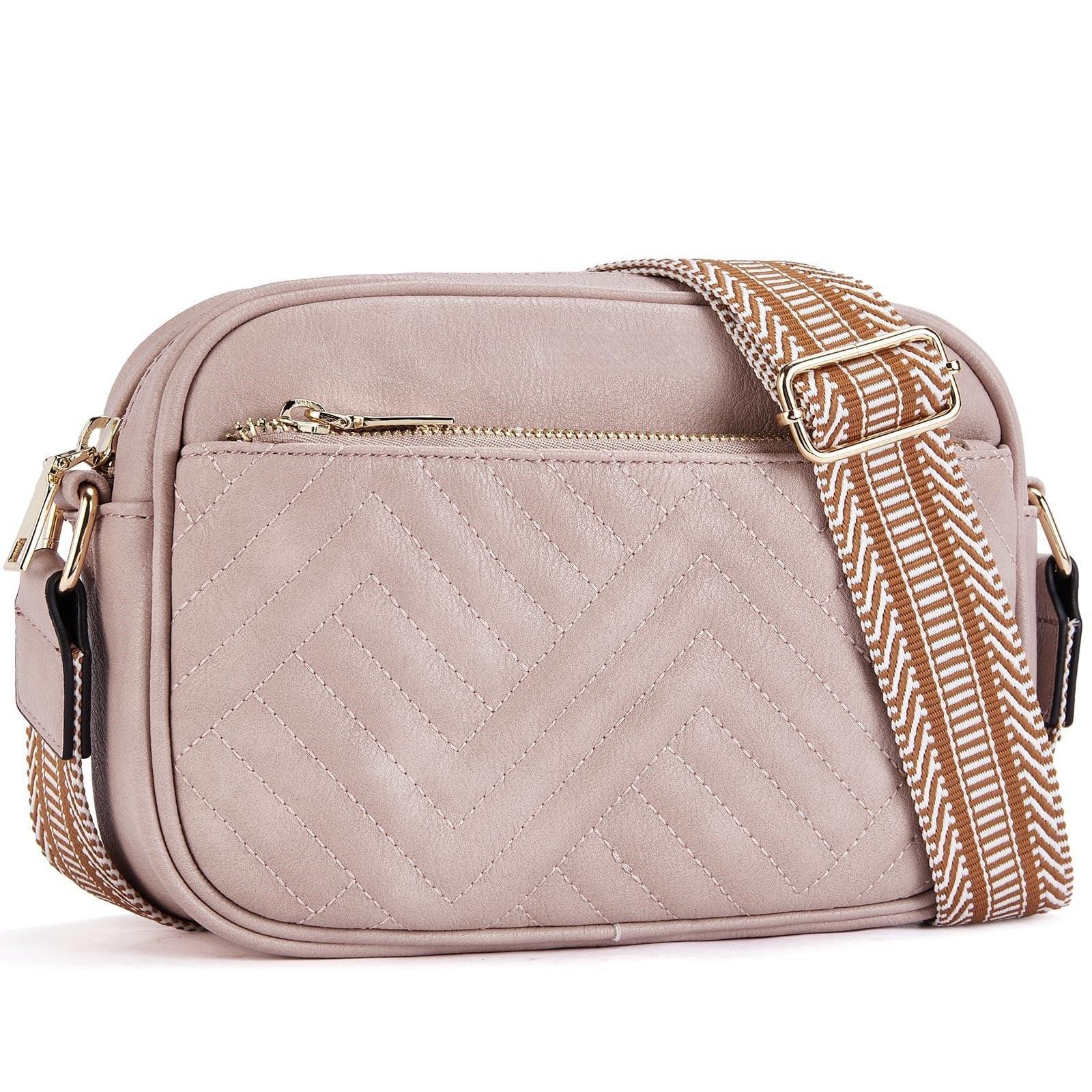 Cow Color Matching Multifunctional Zipper Crossbody Bag - DanaFashionstore