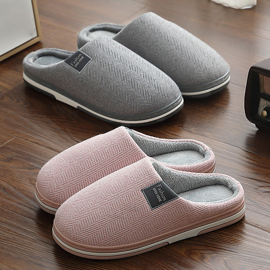 Low-heeled Warm Confinement Suede Slippers