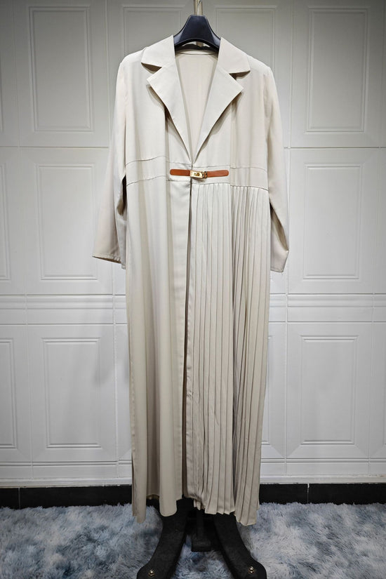 Cardigan Robe Pleated Pleated Coat Muslim Arab Clothing