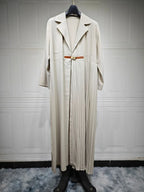 Cardigan Robe Pleated Pleated Coat Muslim Arab Clothing - DanaFashionstore