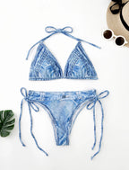 Women's Denim Two-piece Suit Bikini Swimsuit - DanaFashionstore