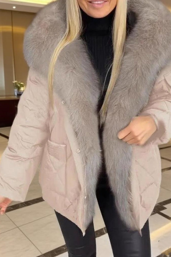 Fashion Women's Wear Mid-length Hooded Cotton Jacket