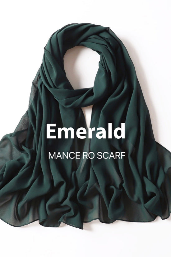 Pure Color Pearl Chiffon Scarf Headcloth Veil Chiffon Scarf