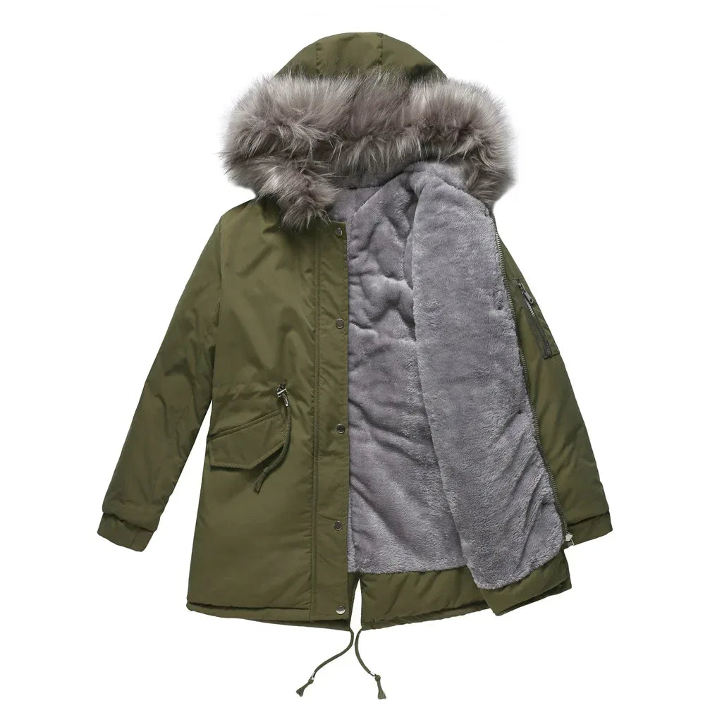 Parka Cotton-Padded Coat 2026 - Mid-Length Hooded Winter Jacket - DanaFashionstore