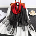 Women's Korean Style Silk Plaid Scarf - DanaFashionstore