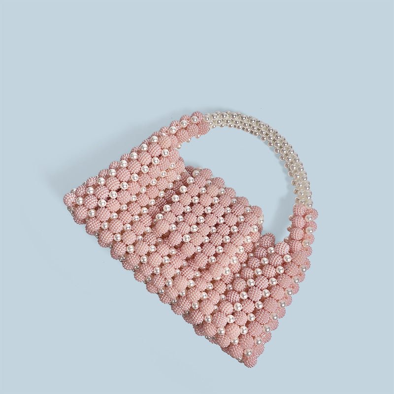 Waxberry Pearl Ball Handmade Beaded Handbag - Dana Fashion