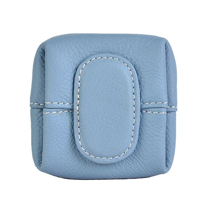 Coin Purse Women's Buckle First Layer Cowhide Coin Purse Key Case Carry Bag - DanaFashionstore