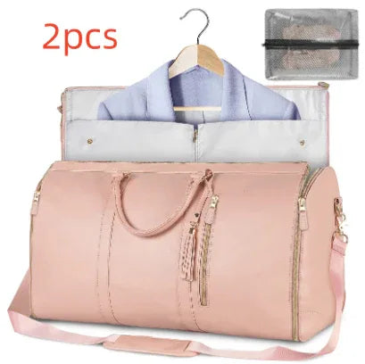 Large Capacity Travel Duffle Bag Women's Handbag Folding Suit Bag Waterproof Clothes Totes - DanaFashionstore