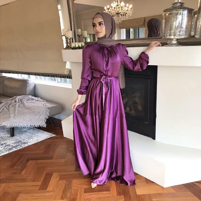 Middle East Saudi Muslim Dress - Elegant Cross-Border Islamic Abaya for Women - DanaFashionstore