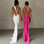 Backless Halter Sheath Dress For Women - DanaFashionstore