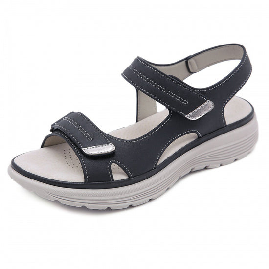 Leather Sandals Light Sports Women's Summer All-match Velcro Platform Shoes