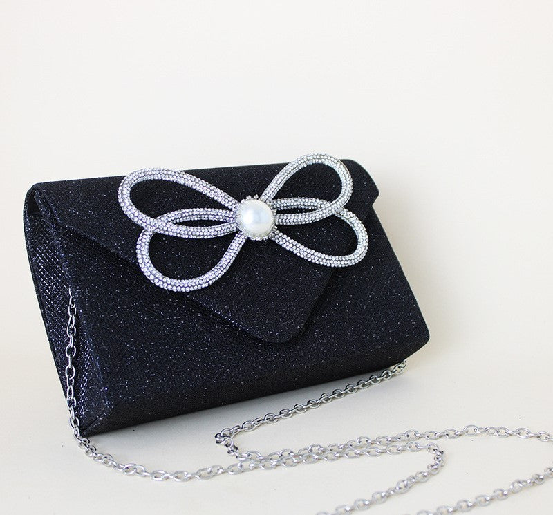 Women's Dinner Clutch Diamond Flip Square Bag Party Fashion - Dana Fashion