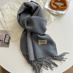 Double-sided Artificial Cashmere Scarf Women's Winter Warm Couple - DanaFashionstore