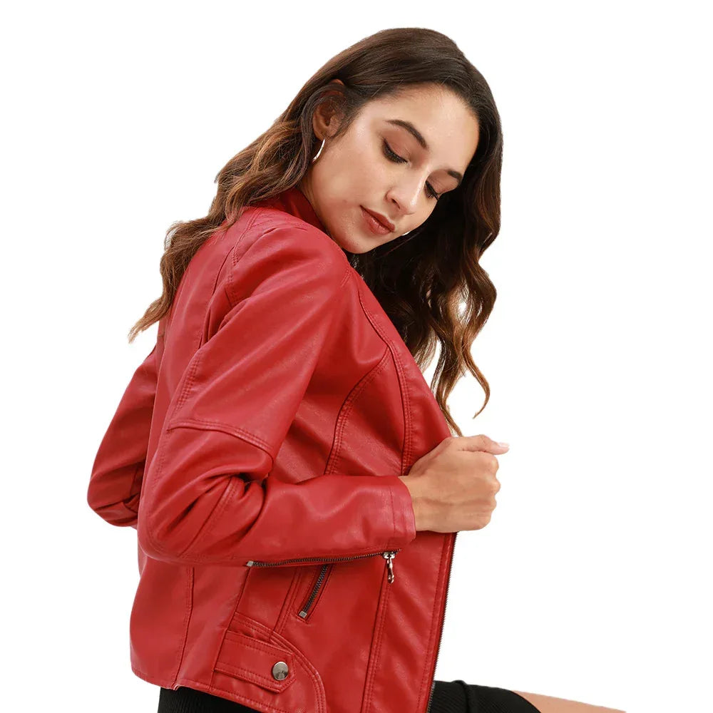 European American Leather Jackets 2026 - Women's Fashion Outerwear - DanaFashionstore